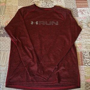 Under Armour Men's Red Long Sleeve Shirt